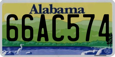 AL license plate 66AC574