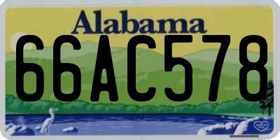 AL license plate 66AC578