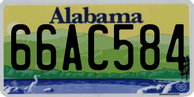 AL license plate 66AC584