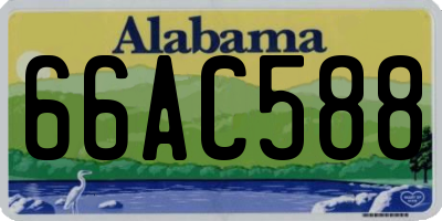 AL license plate 66AC588
