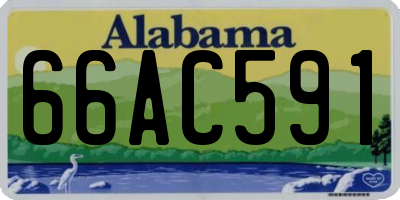 AL license plate 66AC591