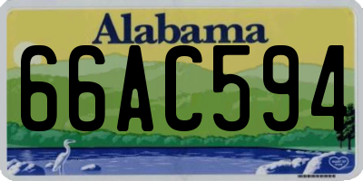AL license plate 66AC594