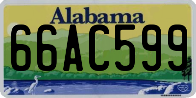 AL license plate 66AC599