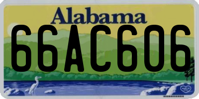 AL license plate 66AC606