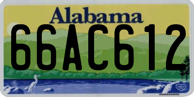 AL license plate 66AC612