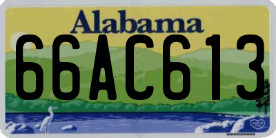 AL license plate 66AC613