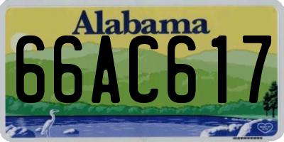 AL license plate 66AC617