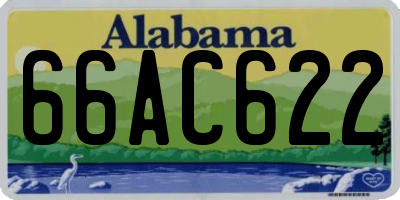 AL license plate 66AC622
