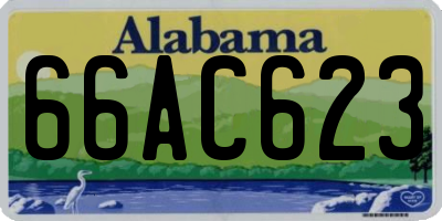 AL license plate 66AC623