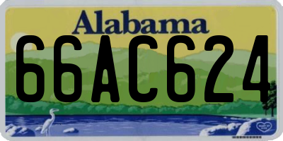 AL license plate 66AC624