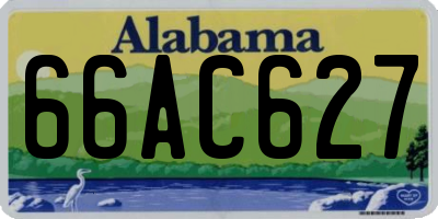 AL license plate 66AC627