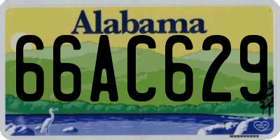 AL license plate 66AC629