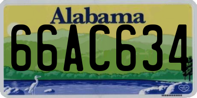 AL license plate 66AC634
