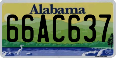 AL license plate 66AC637