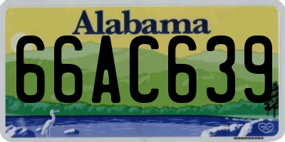 AL license plate 66AC639