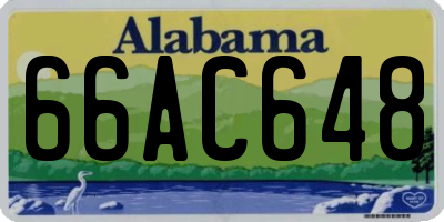 AL license plate 66AC648