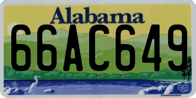 AL license plate 66AC649
