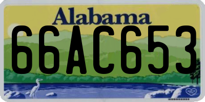 AL license plate 66AC653