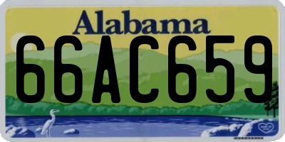 AL license plate 66AC659