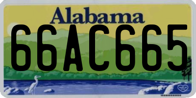 AL license plate 66AC665
