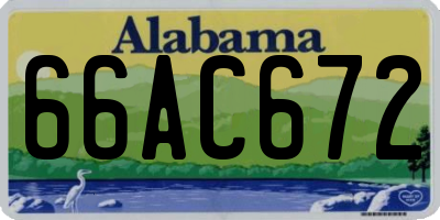 AL license plate 66AC672