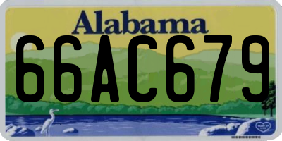 AL license plate 66AC679