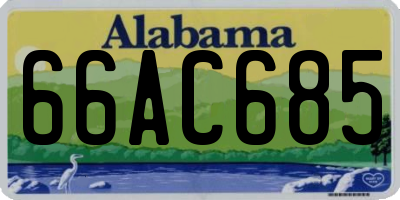 AL license plate 66AC685