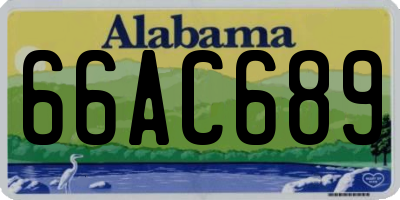 AL license plate 66AC689