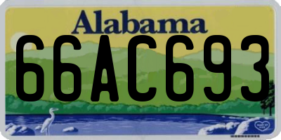 AL license plate 66AC693