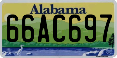 AL license plate 66AC697
