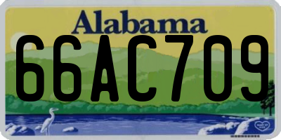 AL license plate 66AC709