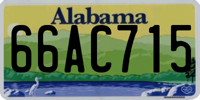 AL license plate 66AC715