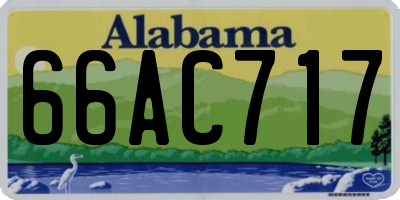 AL license plate 66AC717
