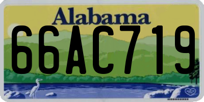AL license plate 66AC719
