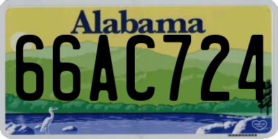AL license plate 66AC724