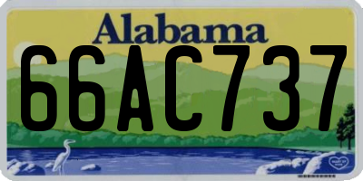 AL license plate 66AC737