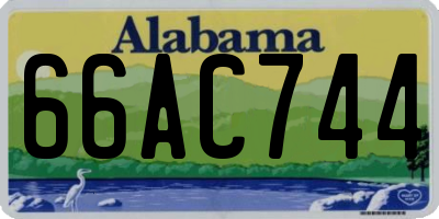 AL license plate 66AC744