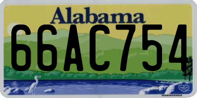 AL license plate 66AC754