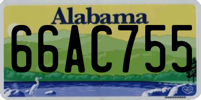 AL license plate 66AC755