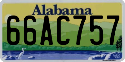 AL license plate 66AC757