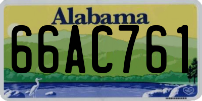 AL license plate 66AC761