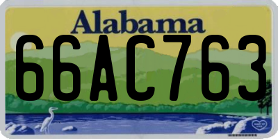 AL license plate 66AC763