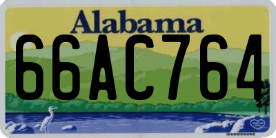 AL license plate 66AC764