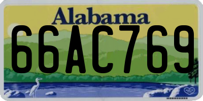 AL license plate 66AC769