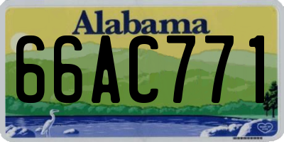 AL license plate 66AC771