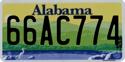 AL license plate 66AC774