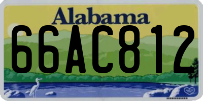 AL license plate 66AC812