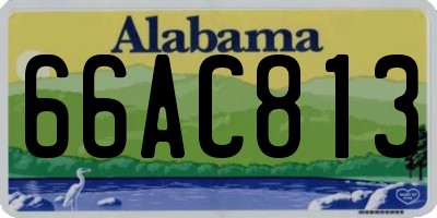 AL license plate 66AC813