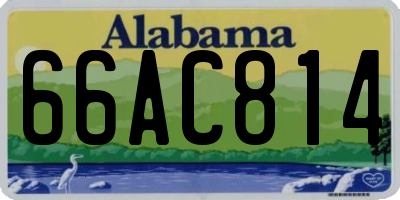 AL license plate 66AC814
