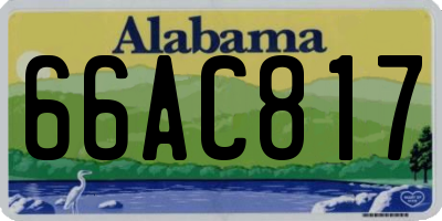 AL license plate 66AC817